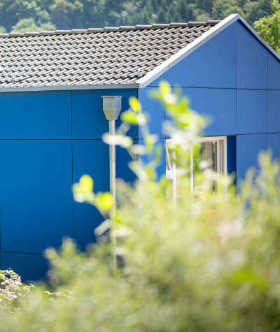 Kinder im sonnigen grünen Garten auf einer Schaukel